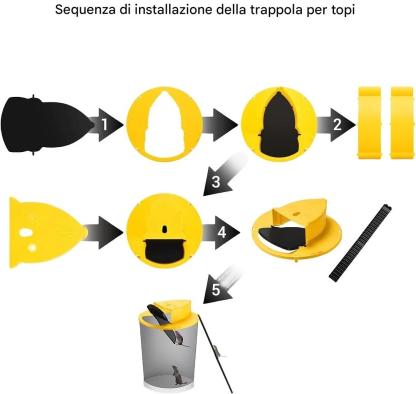 (🎁2025 Saldi - Sconto del 49%) Trappola per topi con coperchio a barile