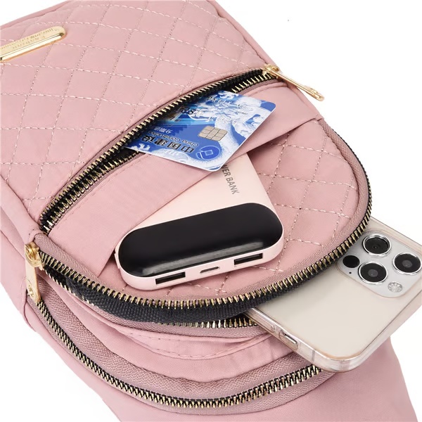 Borsa a tracolla casual alla moda da donna, tinta unita