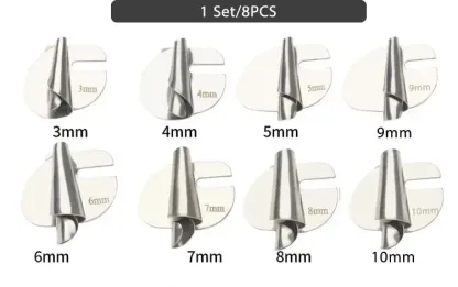 [1 set da 8 pezzi] Accessori universali per macchine da cucire: ausilio per crimpatura a vite, ausilio per cucire