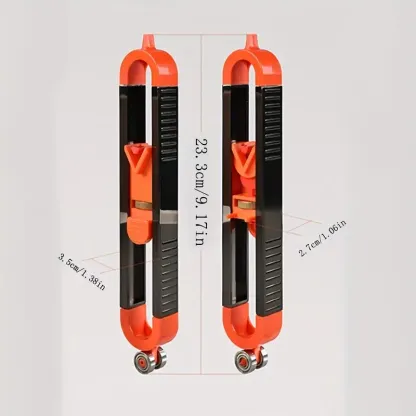 Set di strumenti di misurazione precisi per la lavorazione del legno: tracciatore di contorni con blocco e curva ad arco irregolare regolabile!
