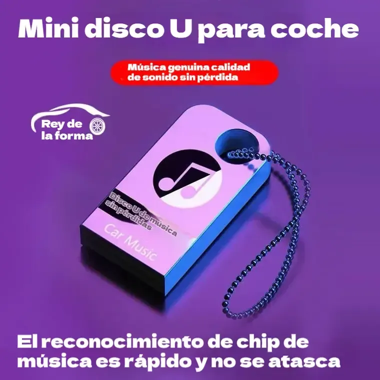 【Chiavetta USB musicale】Contiene 8000 brani, 600 MV ed effetti sonori 6D