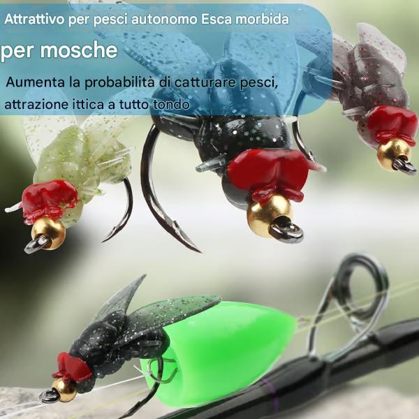 🎁Ultimo giorno di vendita - Sconto del 49%🐟Amo da pesca a mosca simulato🎣
