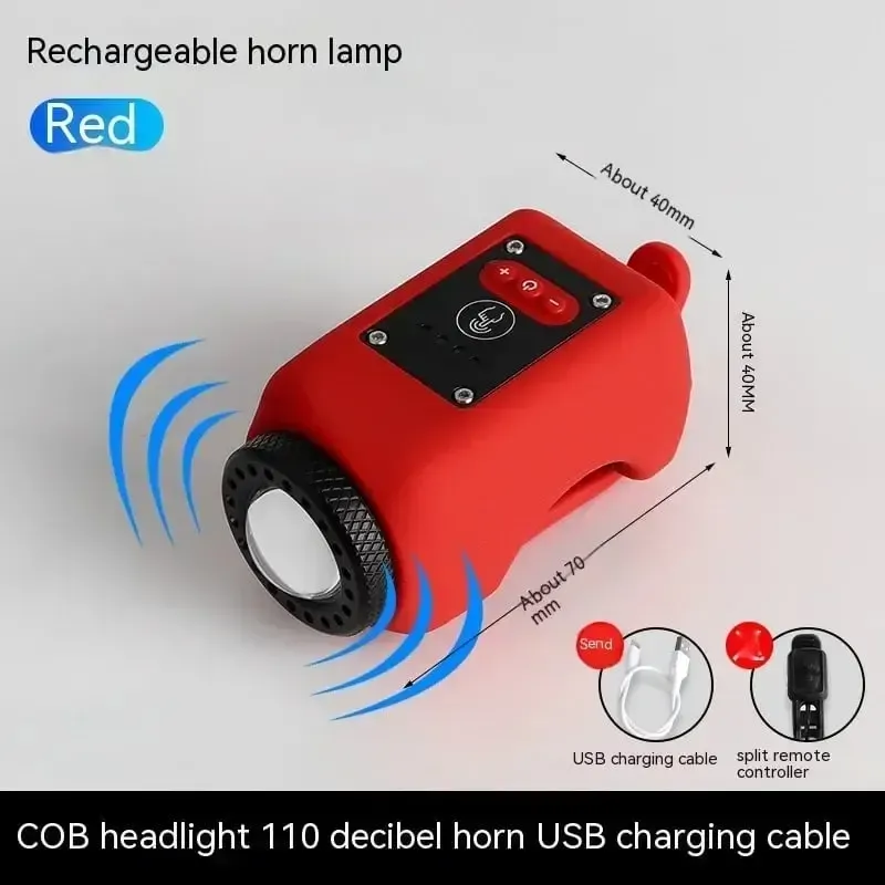 Iluminador electrónico de bocina de bicicleta de montaña