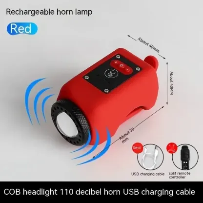 Iluminador electrónico de bocina de bicicleta de montaña