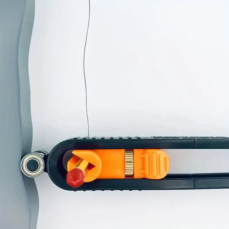 Set di strumenti di misurazione precisi per la lavorazione del legno: tracciatore di contorni con blocco e curva ad arco irregolare regolabile!
