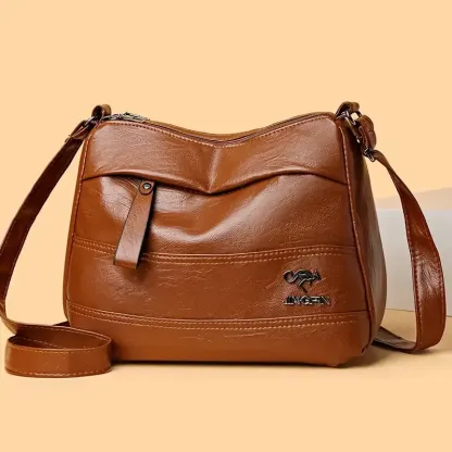 【Acquista 1 e ricevi 1 gratis】Nuova borsa a tracolla multistrato retrò di grande capacità, alla moda e versatile