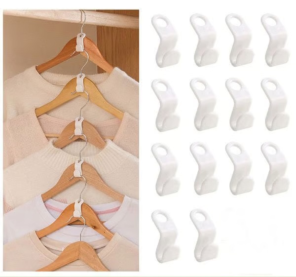 Ganci di collegamento per grucce salvaspazio