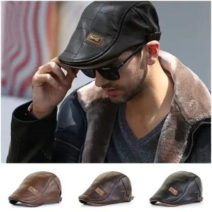 🔥【Acquista 1 e ricevi 1 gratis】Berretto vintage in pelle premium