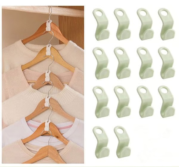 Ganci di collegamento per grucce salvaspazio