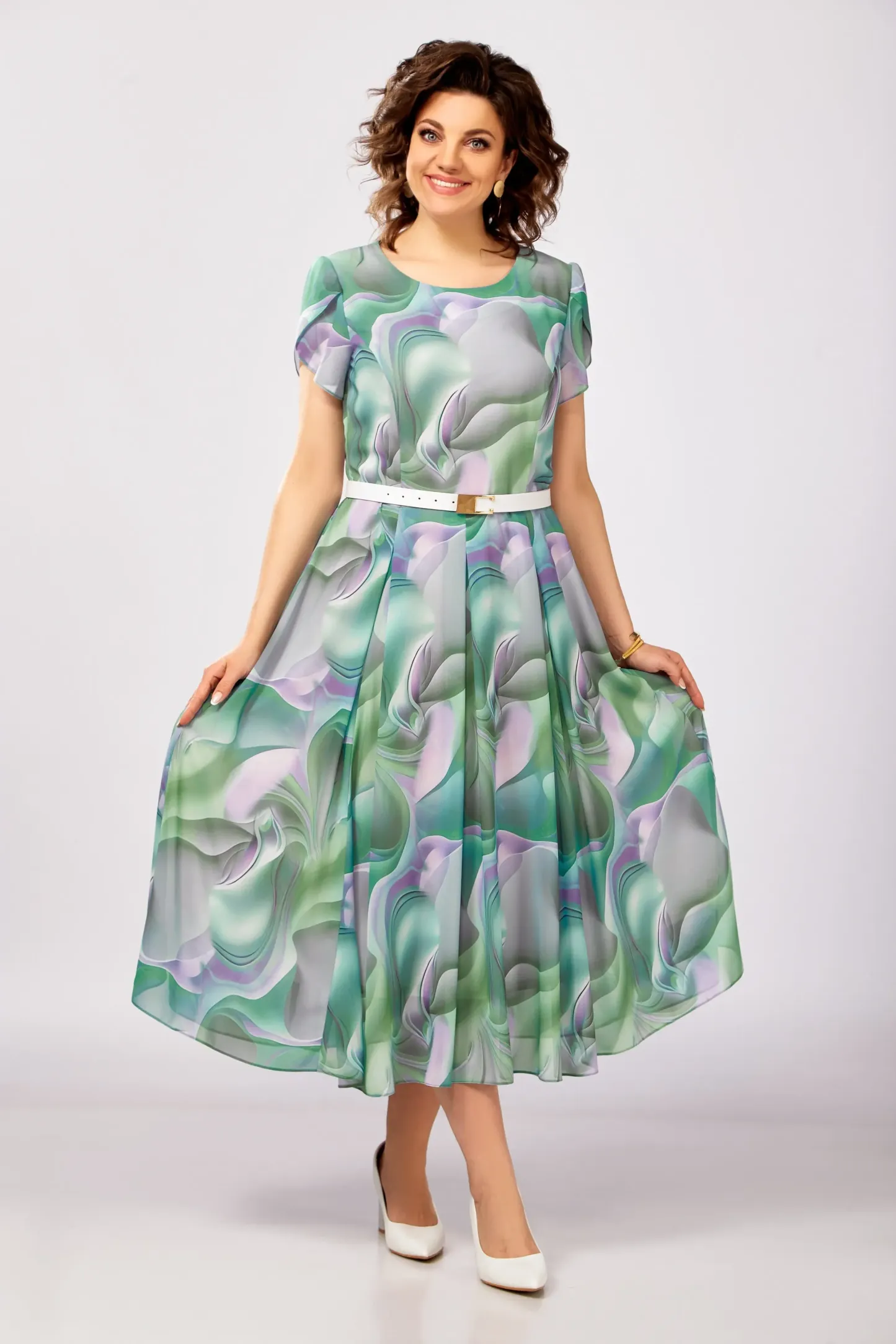 🔥【Sconto del 49%】🥰【S-5XL】Nuovo elegante abito in chiffon di alta qua