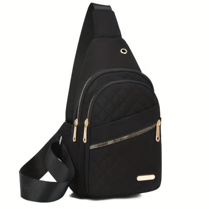 Borsa a tracolla casual alla moda da donna, tinta unita