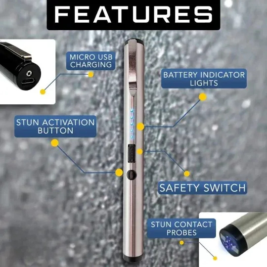 Illuminazione portatile, accendini, penne elettriche per autodifesa