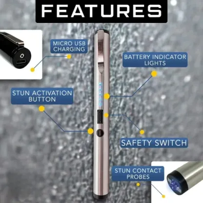 Illuminazione portatile, accendini, penne elettriche per autodifesa