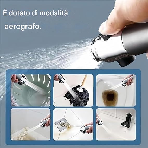 Soffione doccia ad alta pressione + 3 filtri omaggio