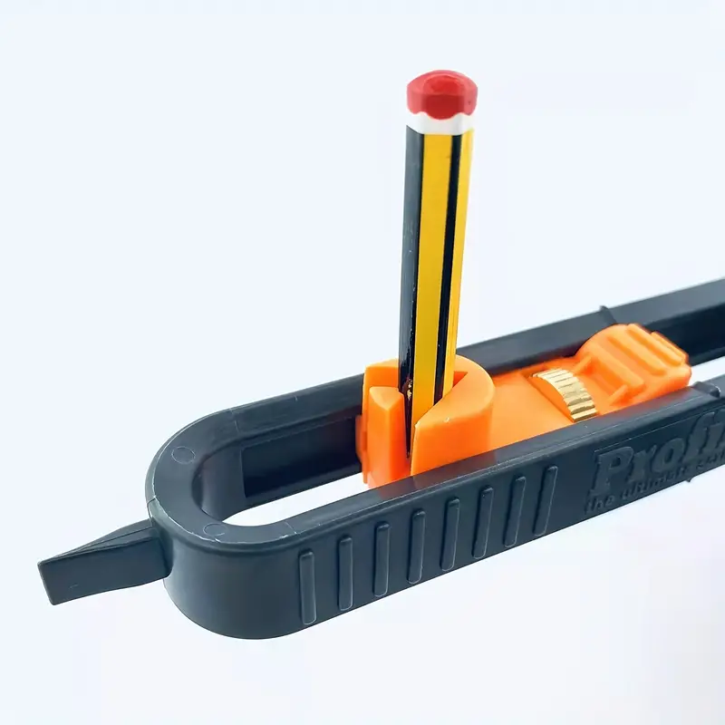 Set di strumenti di misurazione precisi per la lavorazione del legno: tracciatore di contorni con blocco e curva ad arco irregolare regolabile!