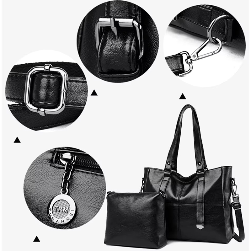 Una spaziosa borsa da donna in morbida ecopelle + una pochette in regalo!