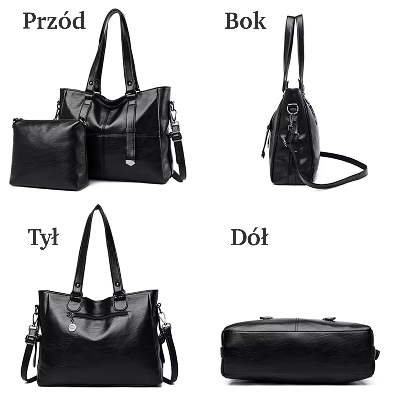Una spaziosa borsa da donna in morbida ecopelle + una pochette in regalo!