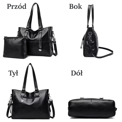 Una spaziosa borsa da donna in morbida ecopelle + una pochette in regalo!