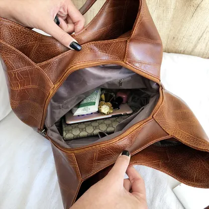 【🎊2025 Nuovo prodotto】👜Borsa a tracolla da donna vintage in morbida pelle con grande capacità