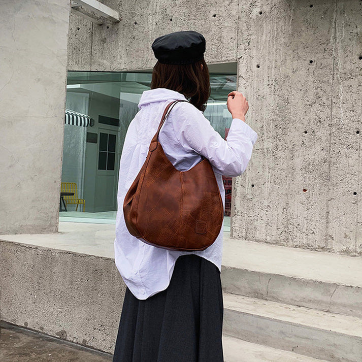 【🎊2025 Nuovo prodotto】👜Borsa a tracolla da donna vintage in morbida pelle con grande capacità