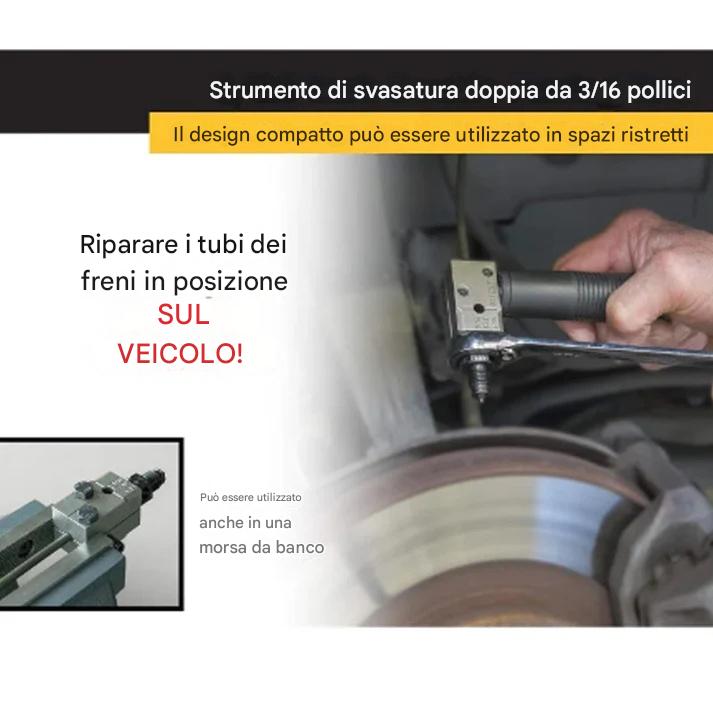 🏆Fino al 49% di sconto! 🔩Kit universale per la svasatura dei tubi dei freni per veicoli