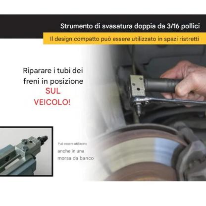 🏆Fino al 49% di sconto! 🔩Kit universale per la svasatura dei tubi dei freni per veicoli