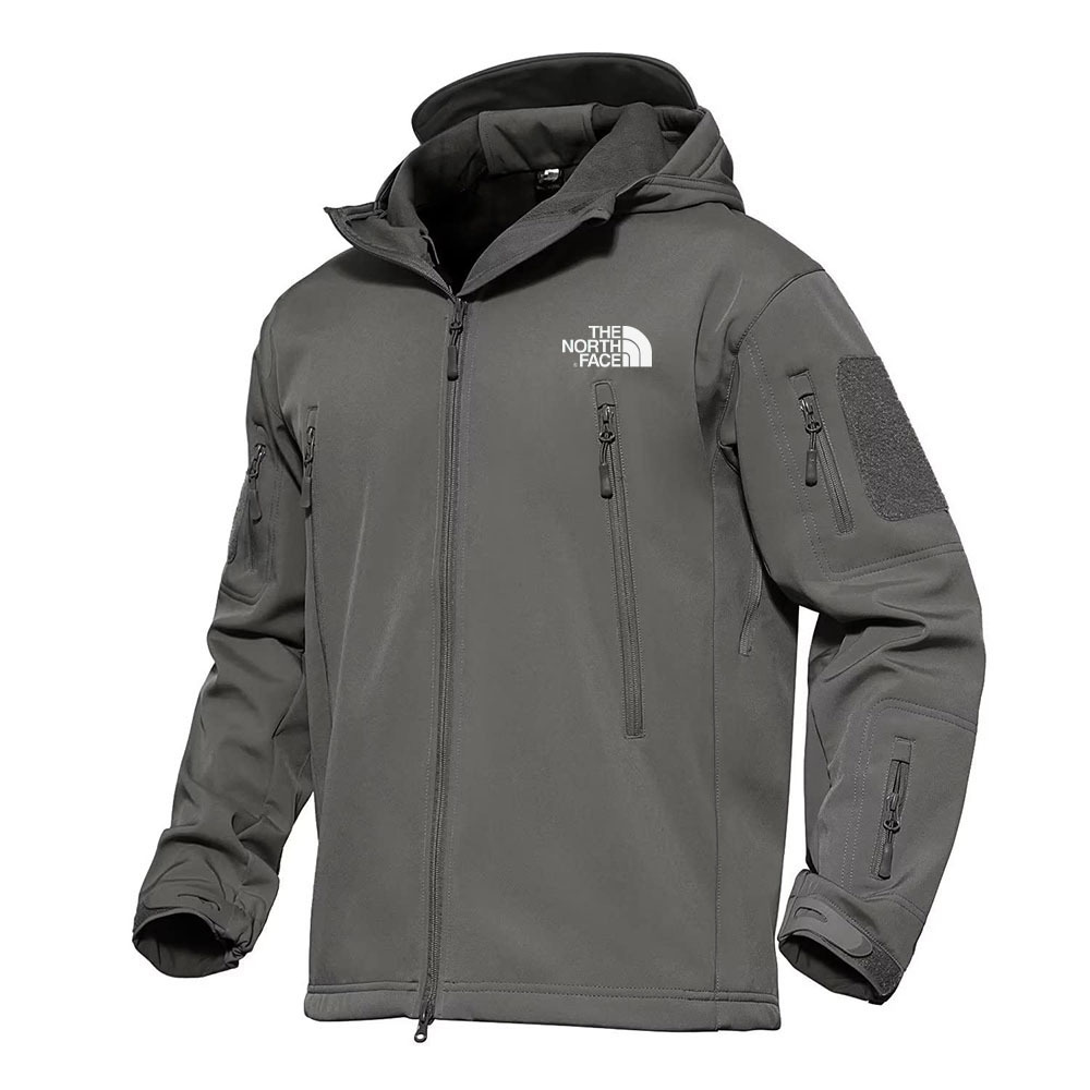 The Nottgrth Face Men's Jacket 7 Pocket Performance Fleece Lined Waterproof Softshell Winter Jacket 2