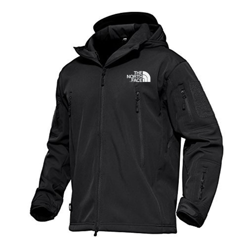 The Nottgrth Face Men's Jacket 7 Pocket Performance Fleece Lined Waterproof Softshell Winter Jacket 2