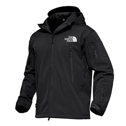 The Nottgrth Face Men's Jacket 7 Pocket Performance Fleece Lined Waterproof Softshell Winter Jacket 2