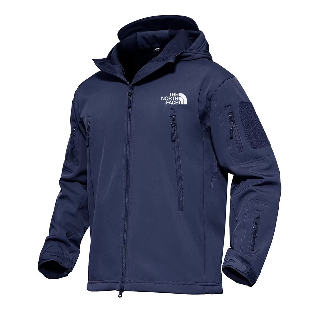 The Nottgrth Face Men's Jacket 7 Pocket Performance Fleece Lined Waterproof Softshell Winter Jacket 2