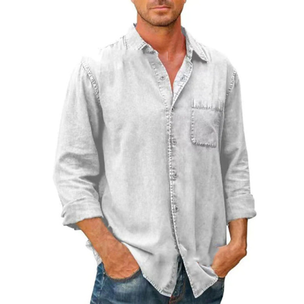 🔥Mens Long Sleeve Button Down Shirt