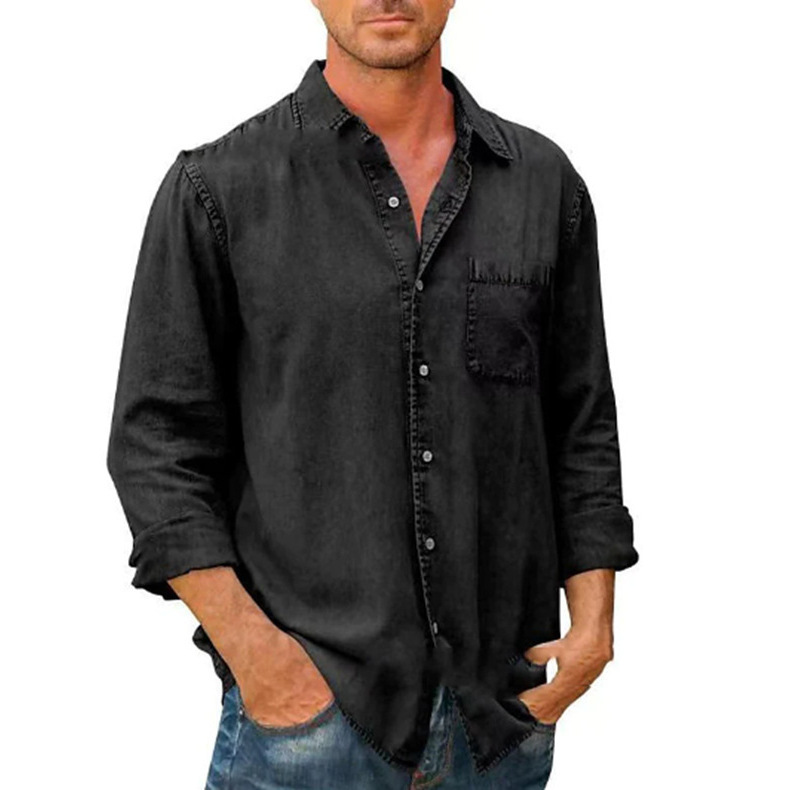 🔥Mens Long Sleeve Button Down Shirt