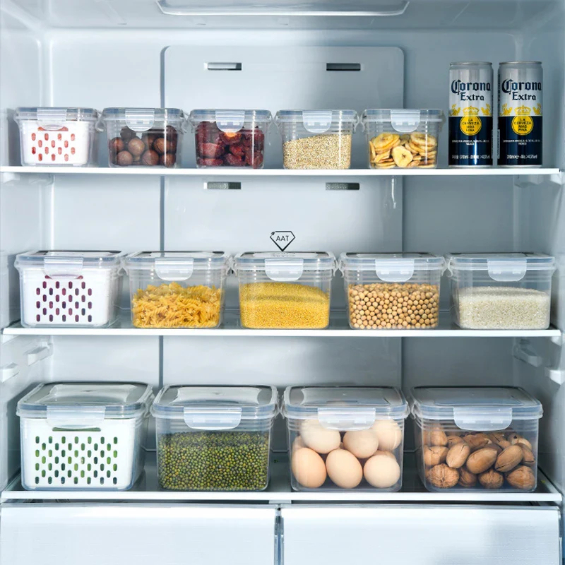 Fruit Cleaning Basket Fridge Food Storage