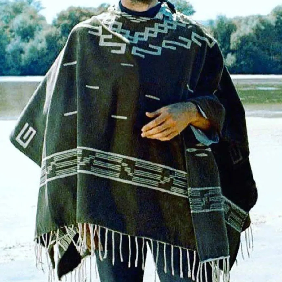 Men Can’t Get Enough of This Cozy Wool Poncho