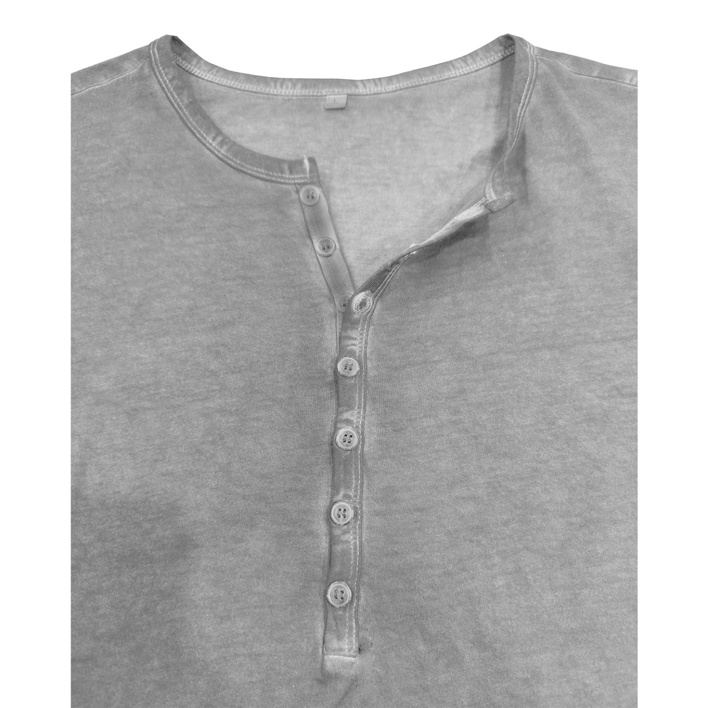 Vintage crew neck henley summer base layer outdoor short-sleeve T-shirt