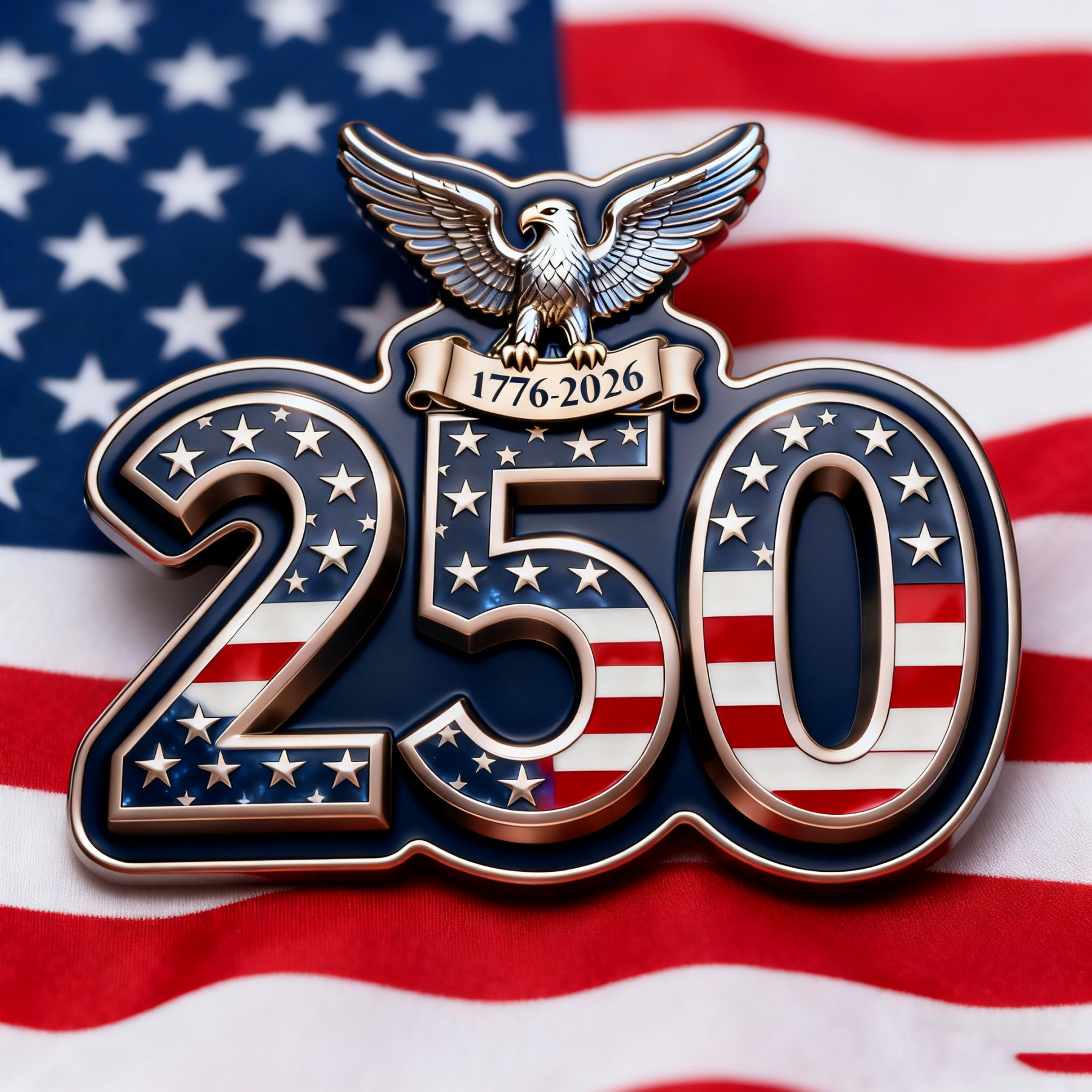 🇺🇸 250th Anniversary Commemorative Brooch