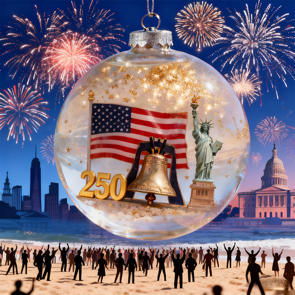 🔥Last Day 60% Off - Celebrating America's 250th Anniversary Glass Decorative Set