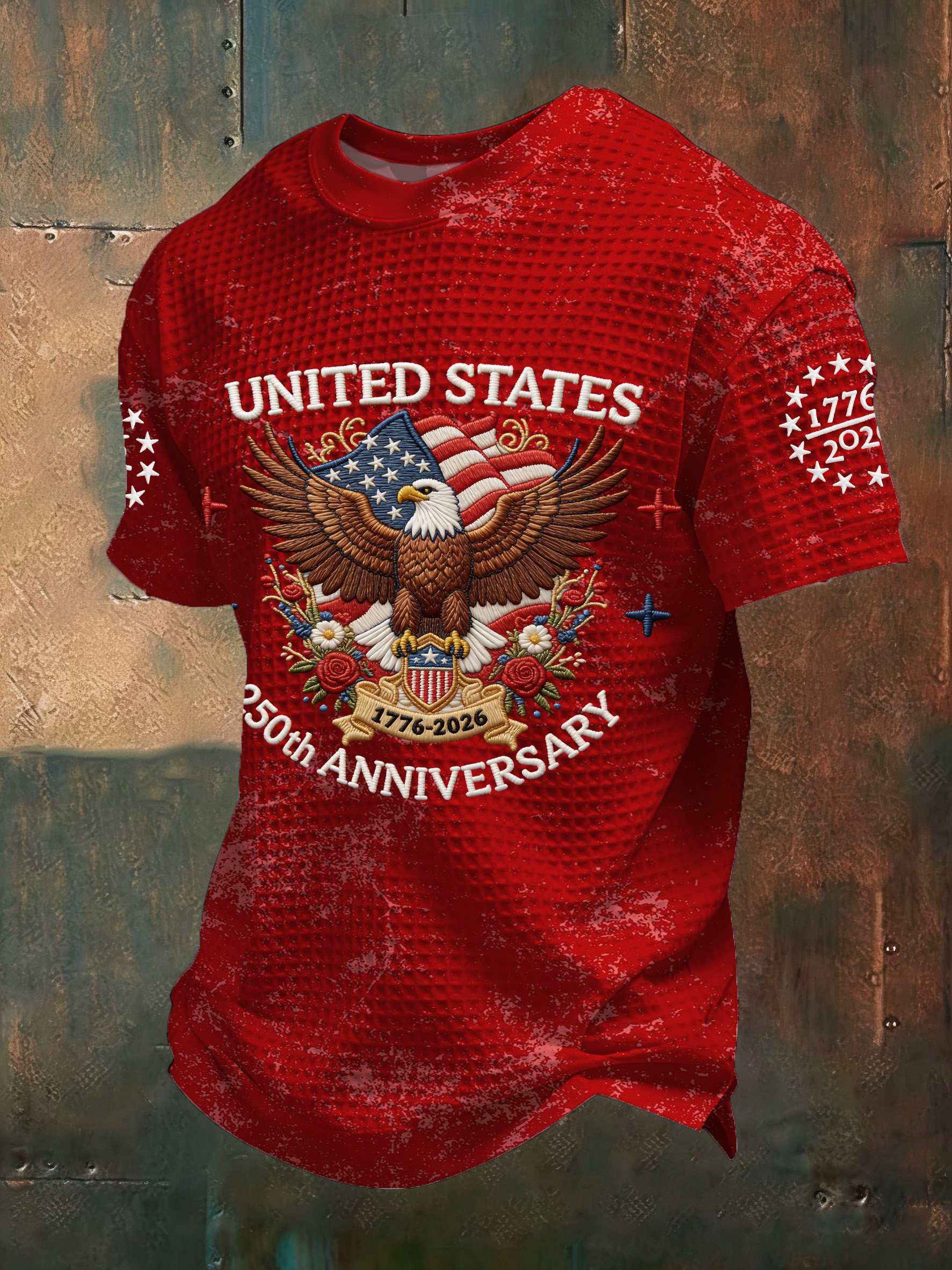 Men's American 250th Anniversary Print Casual Top