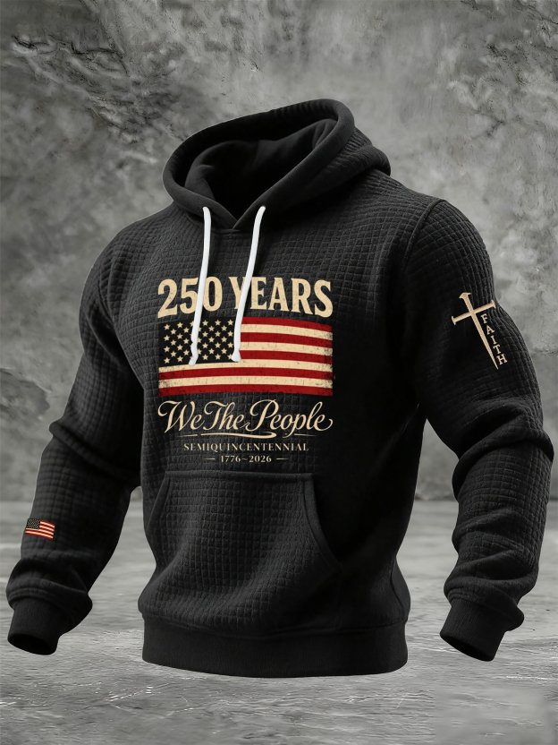 🎖️Men's Casual Printed Hooded Sweatshirt