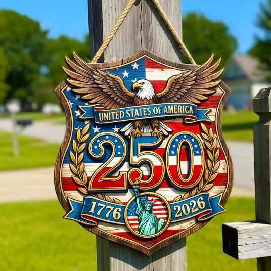 USA 250th Anniversary Wall Plaque