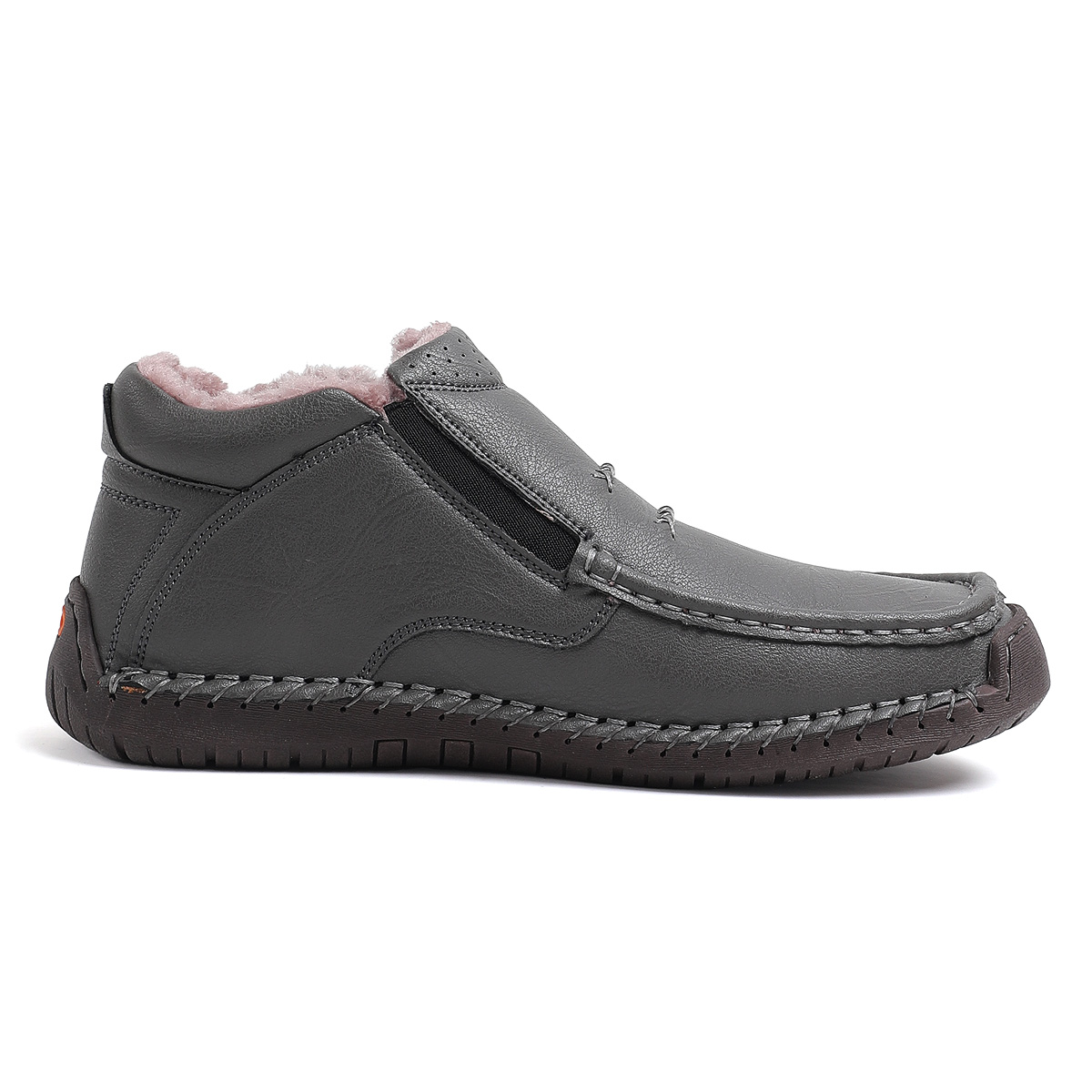 ⏰Limited Time Sale 70% OFF-Men’s Handmade Premium Leather Slip-On Driving Boots – Wide Toe, Arch Support, Waterproof, Pressure Relief, Non-Slip Sole&Warmth for Casual, Travel & Outdoor