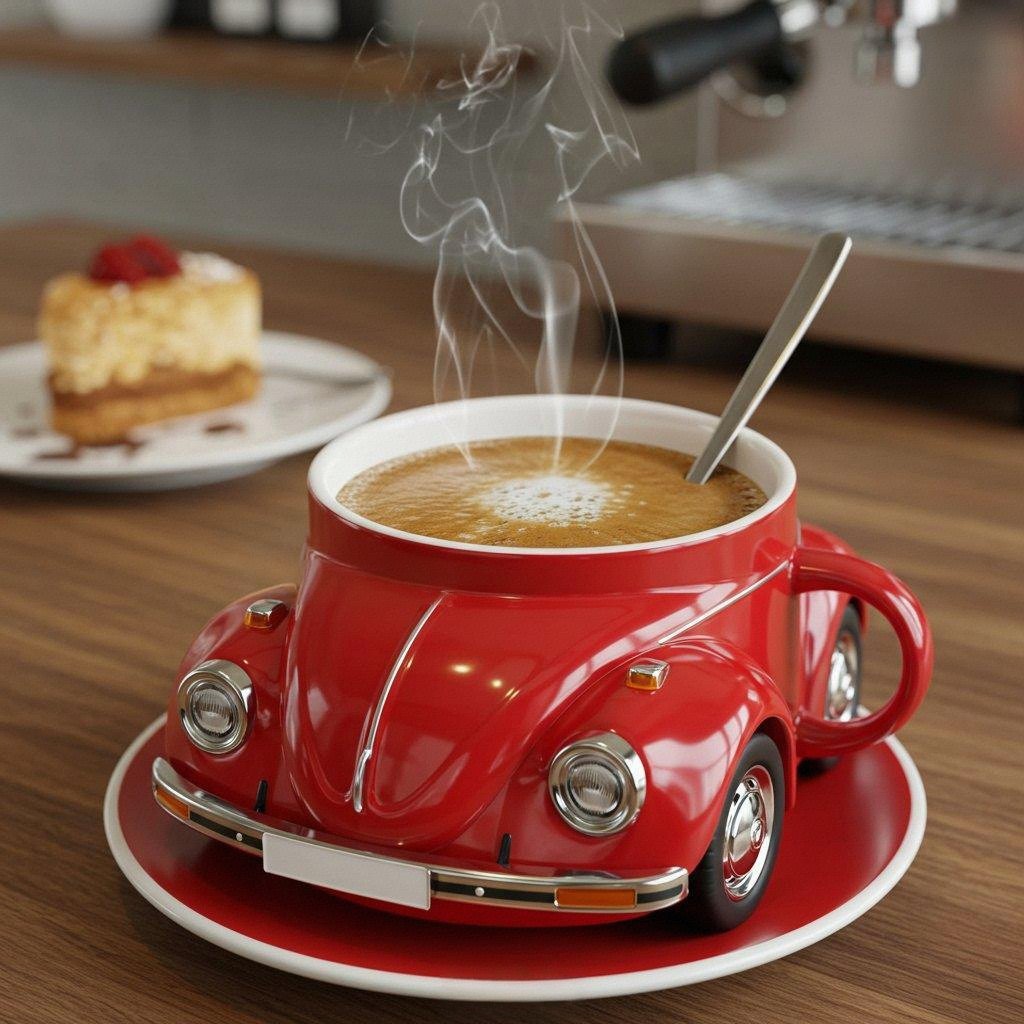 Beetle Shaped Coffee Mug