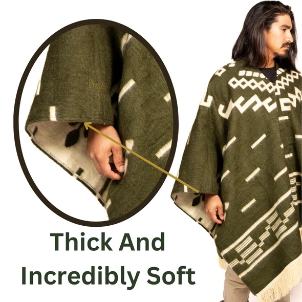 Men Can’t Get Enough of This Cozy Wool Poncho
