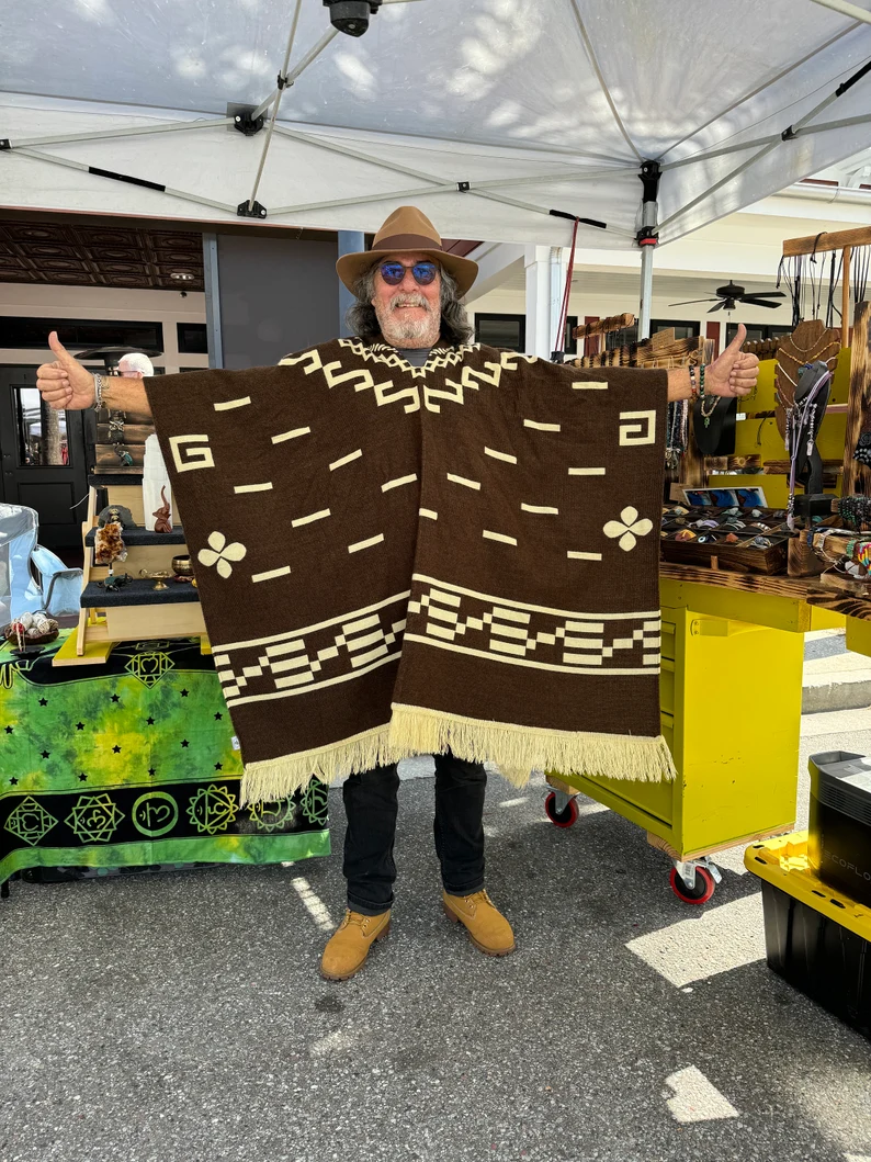 Men Can’t Get Enough of This Cozy Wool Poncho