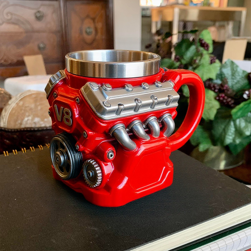 No Car Lover Can Resist Such a Thoughtful Gift – This Handcrafted 3D Engine Mug Fires Up Every Morning with Meaning and Style!
