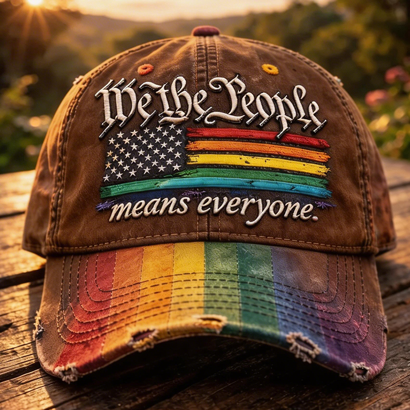 🔥Last Day 49% OFF -Rainbow Pride Month Gay Art Print Hat-GD