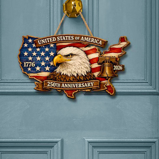 USA 250th Anniversary Wall Plaque