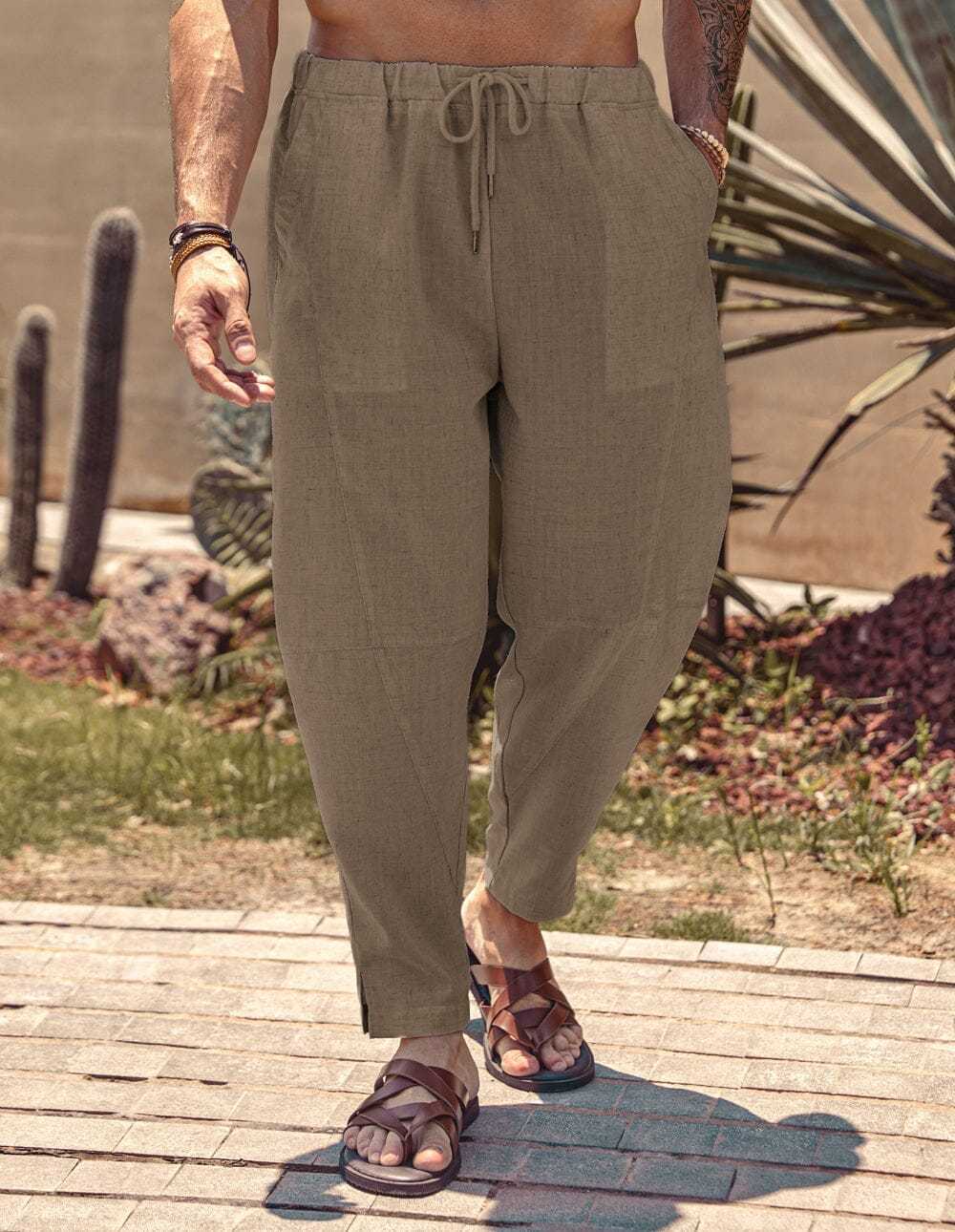 Linen Style Beach Pants