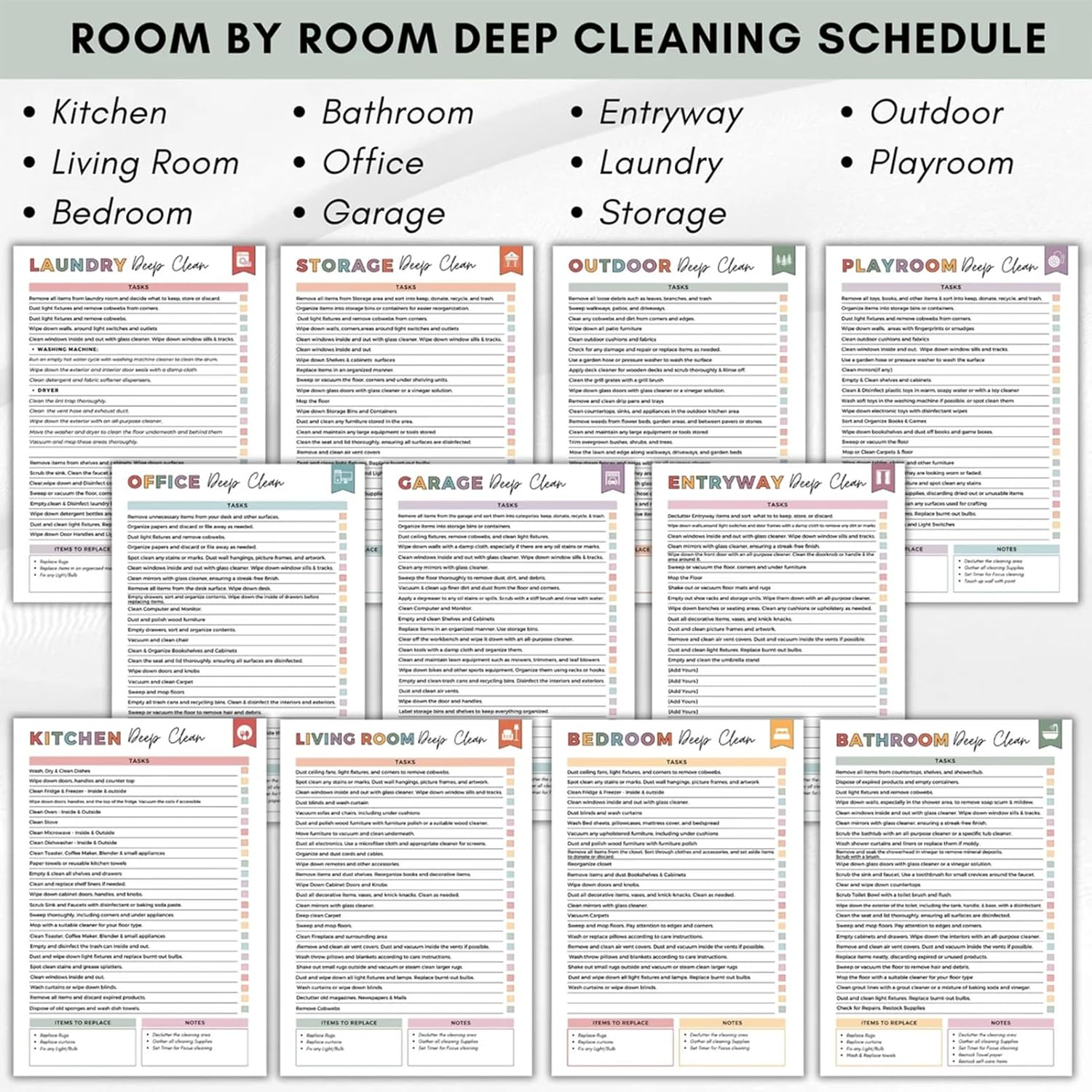 🔥🔥ADHD Cleaning & Organizing Toolkit - Chore Planner✔