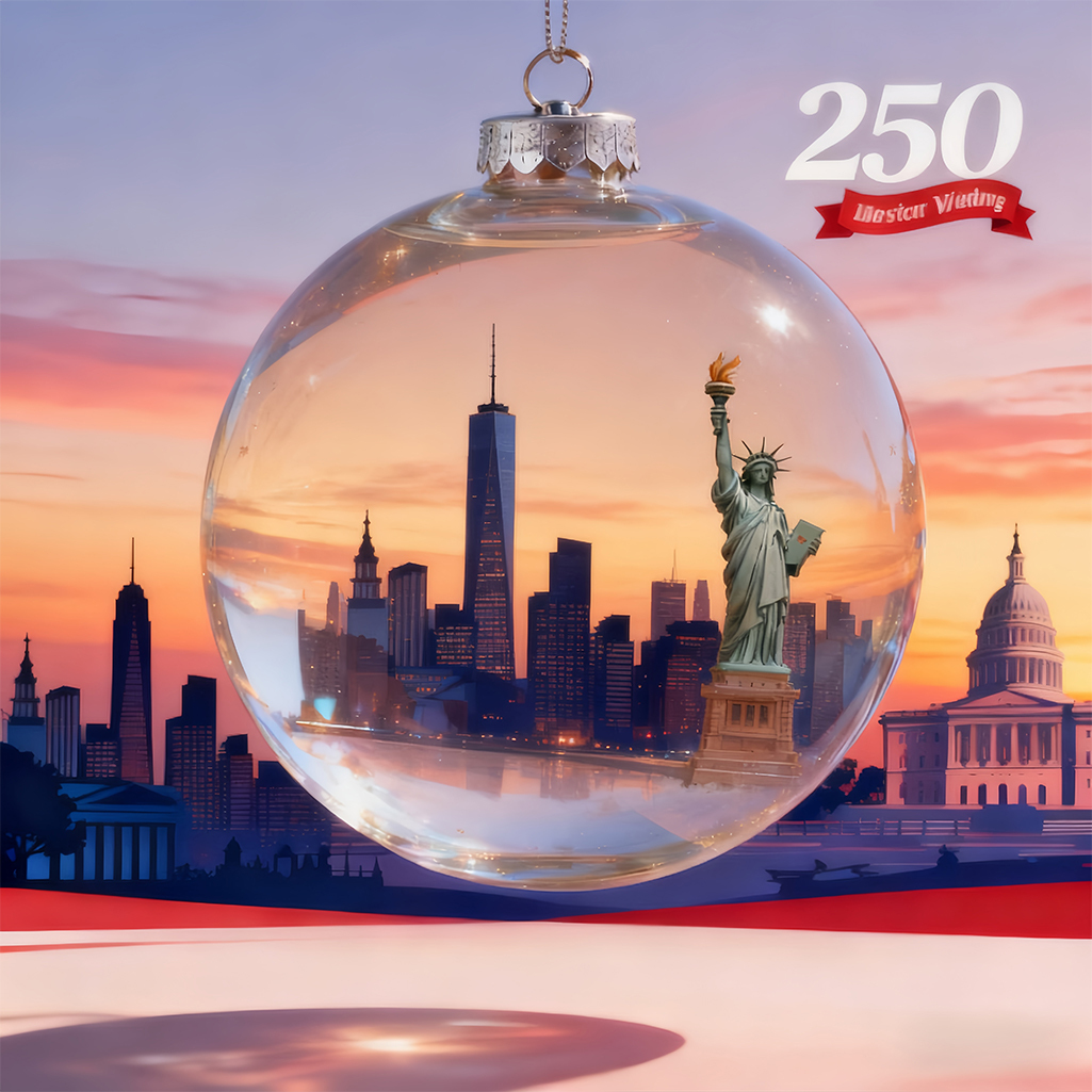 🔥Last Day 60% Off - Celebrating America's 250th Anniversary Glass Decorative Set